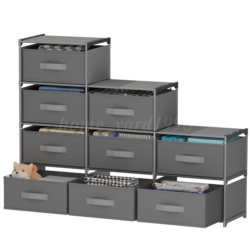 Multifunctional Fabric Storage Tower Dresser 2-9 Drawers for Home Organization gallery