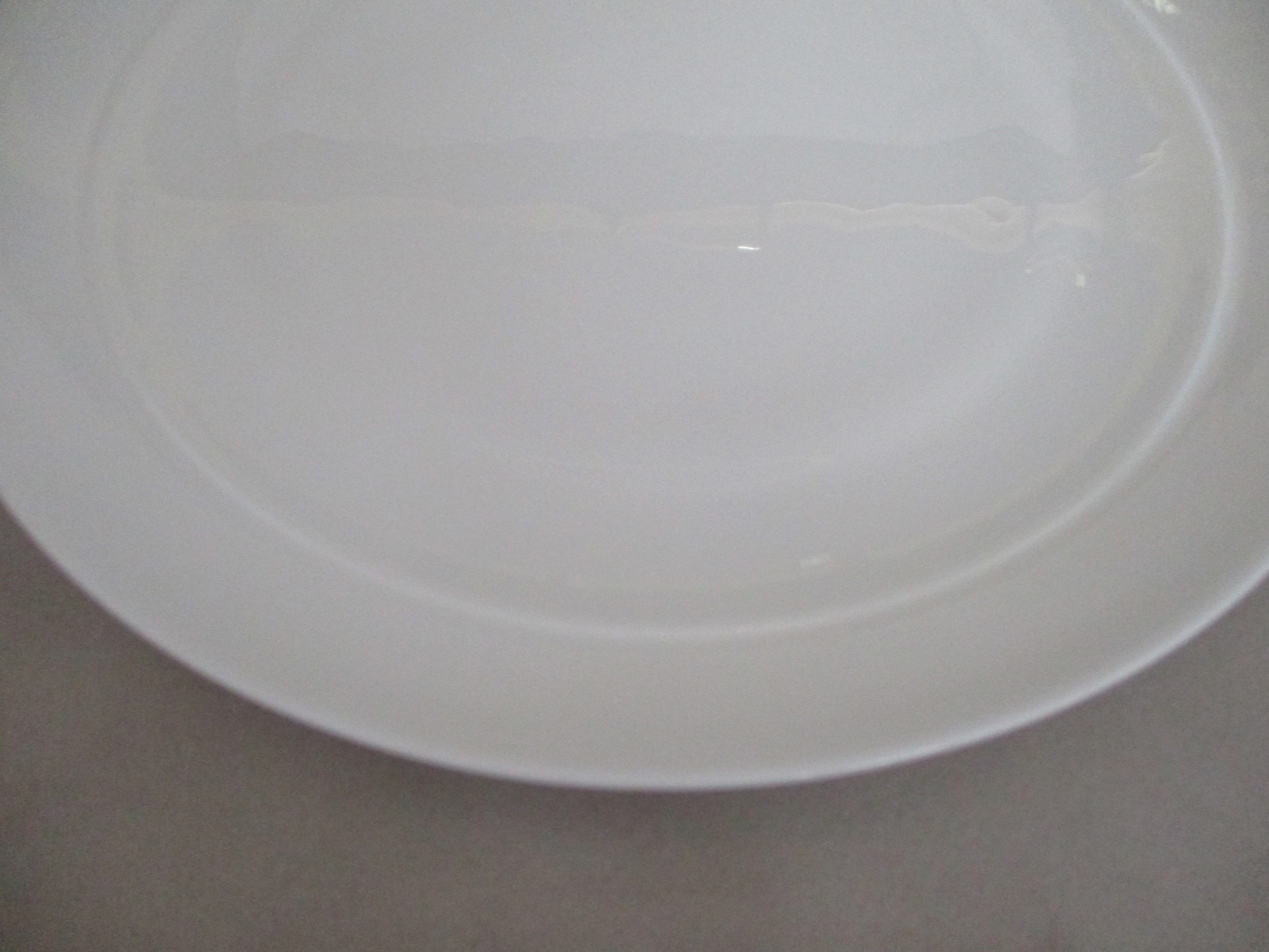 4 Overandback Over and Back OFF THE MENU 11" Dinner Plates All White Set of 4 gallery