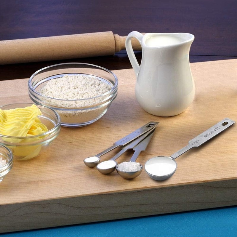 4pcs Measuring Spoons Set Includes 1/4 Tsp 1/2 Tsp 1 Tsp 1 Tbsp Food Grade Spoon gallery