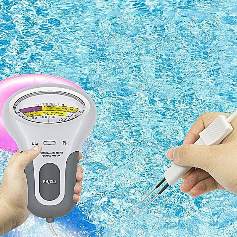 Swimming Pool Kit Meter Chlorine Digital PH Water Quality Tester Level MonitorOY gallery