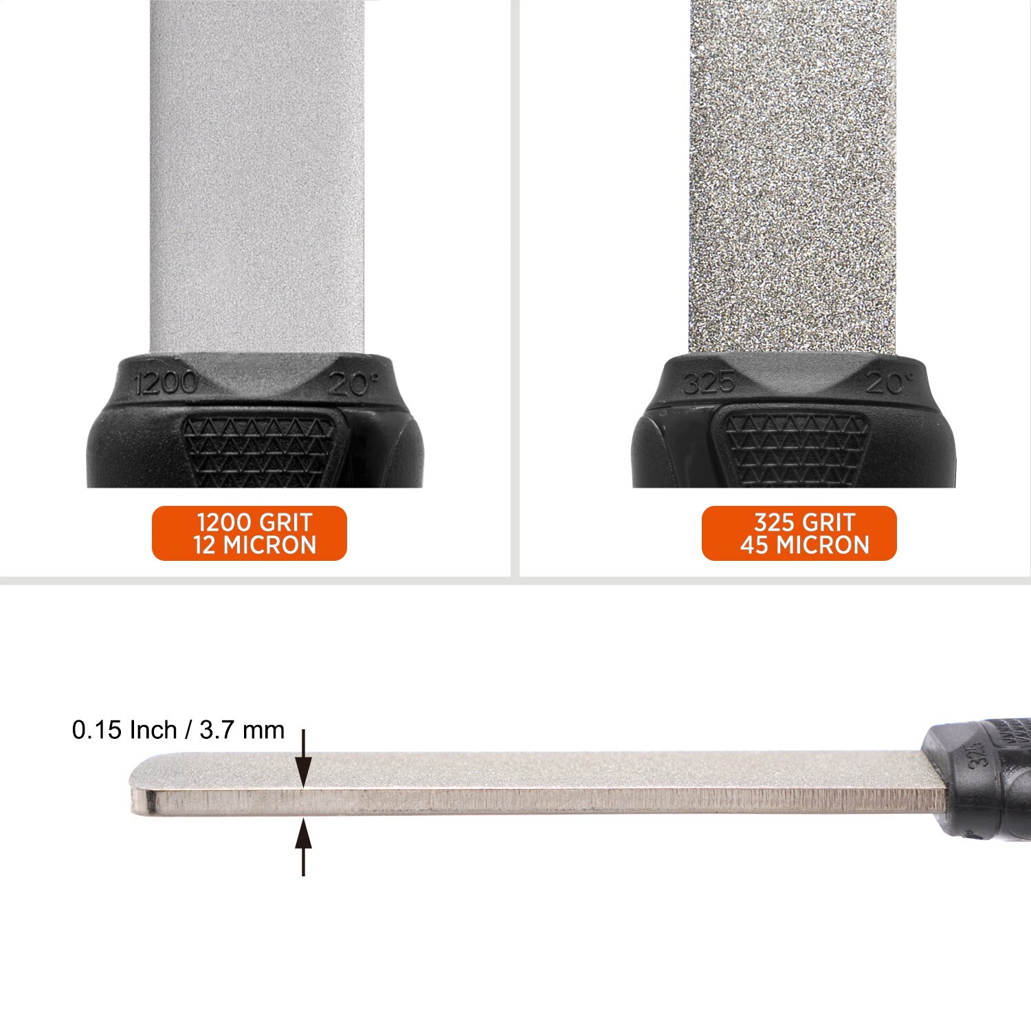 Dual-Grit Diamond Sharpening Stone File Tool Sharpener for Knife Axe Hatchet gallery