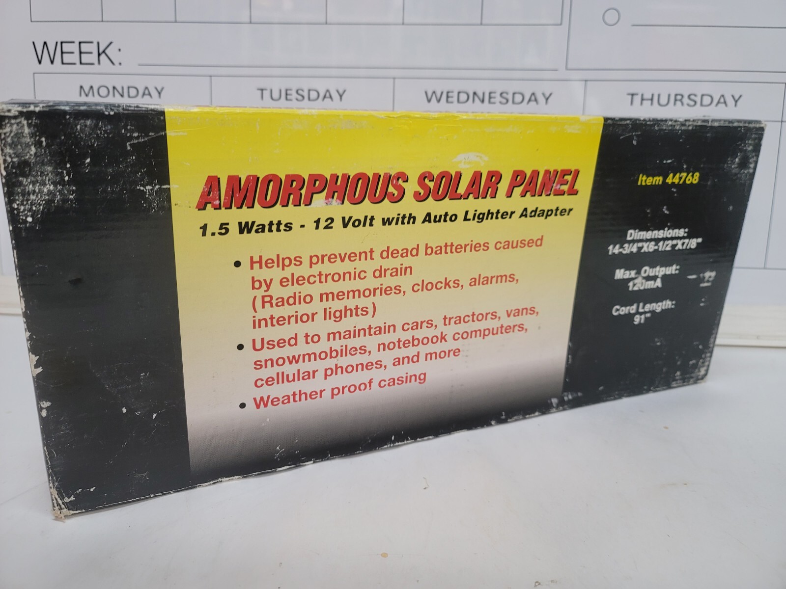 Amorphous Solar Panel 1.5 Watt Trickle Charger 44768 gallery