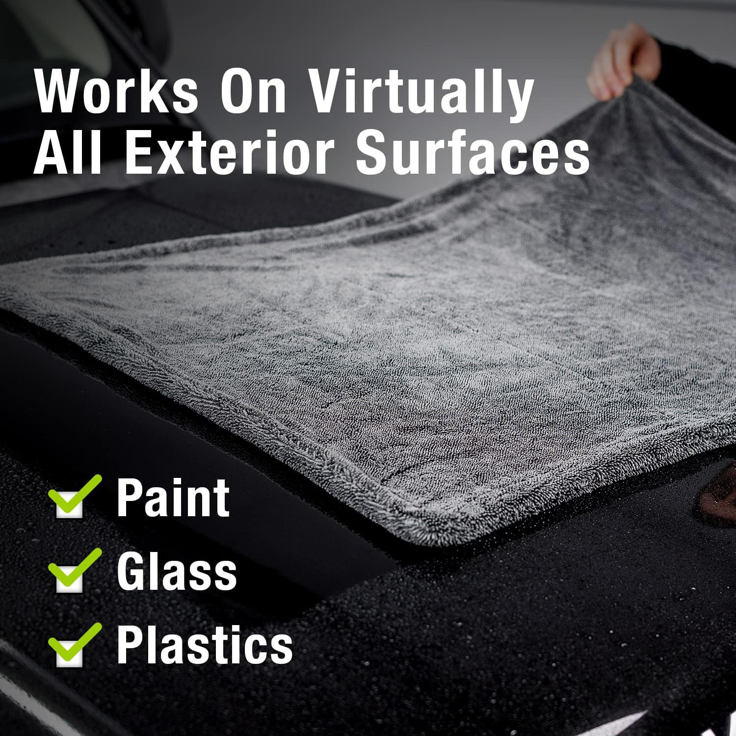 Mega Car Drying Towel - Holds up to 9 Lbs, No Streaks, Scratches, or Water Spots gallery