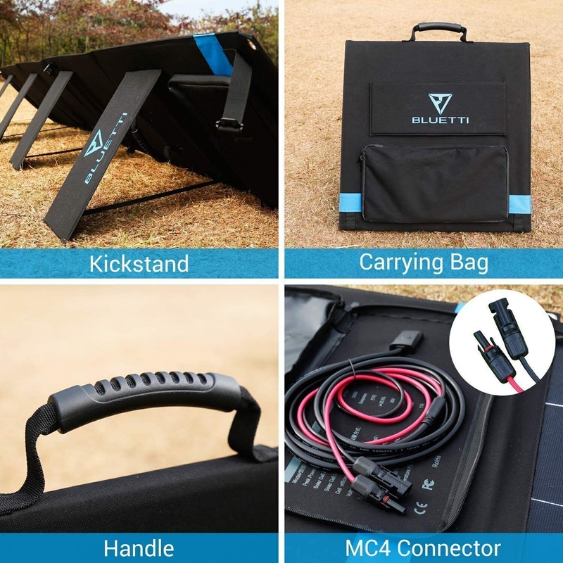 BLUETTI SP100L 100W Portable Solar Panel Kit MPPT Charge Controller OCV 24.6V gallery