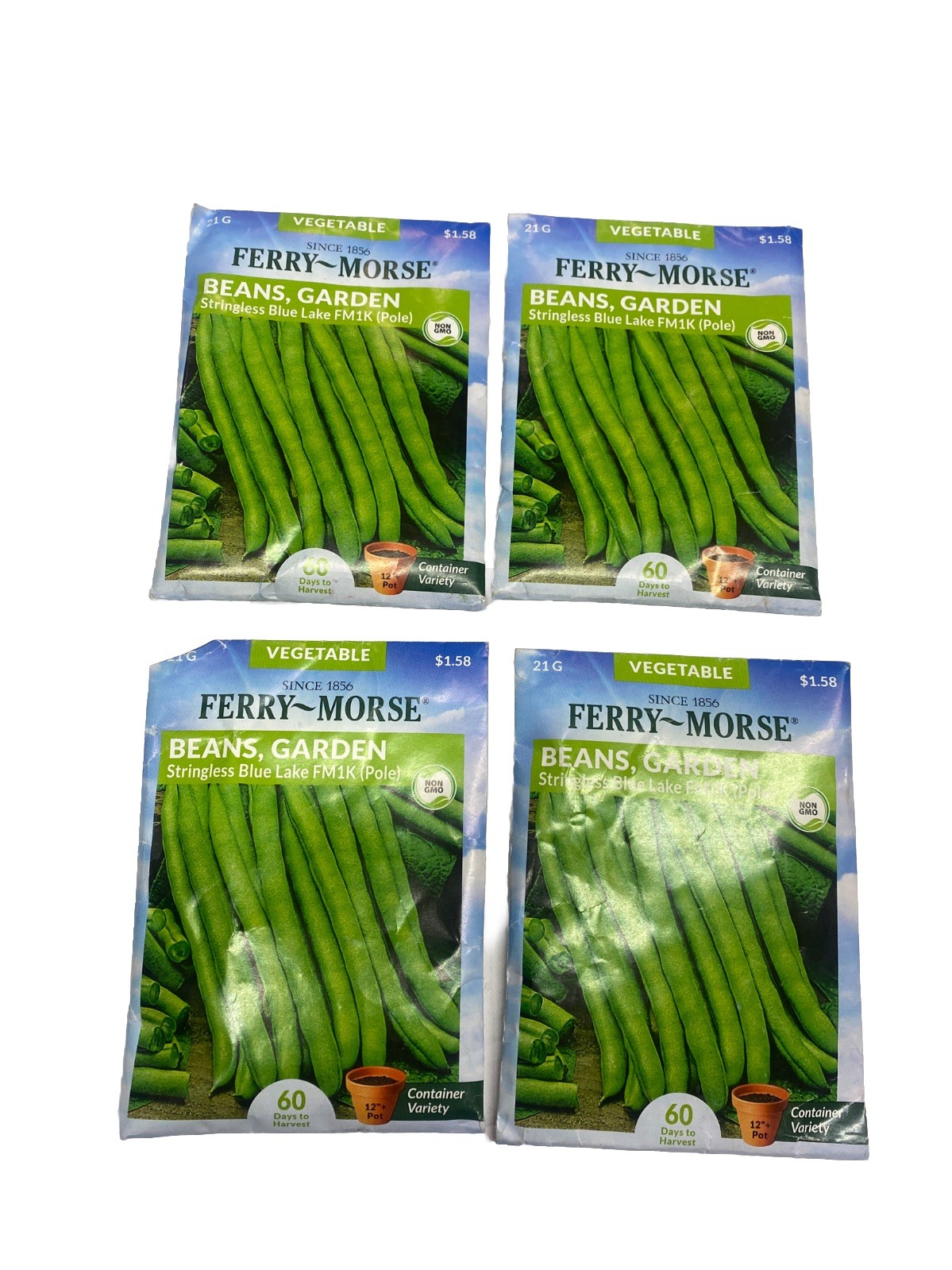 Ferry Morse Seeds VEGETABLE STRINGLESS BLUE LAKE FM1K BEANS - LOT OF 4 PACKS gallery