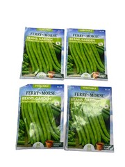Ferry Morse Seeds VEGETABLE STRINGLESS BLUE LAKE FM1K BEANS – LOT OF 4 PACKS