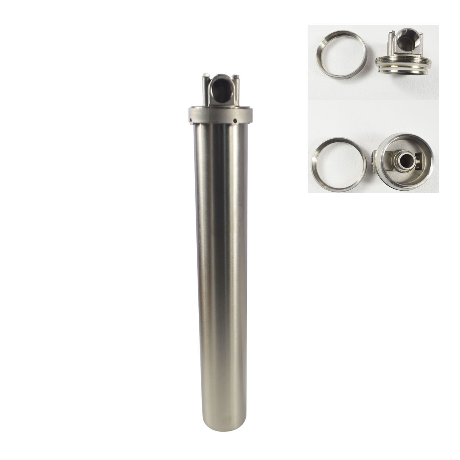 Stainless steel Filter Housing W/Bracket&Wrench pin for 20" Cartridges 3/4" NPT gallery