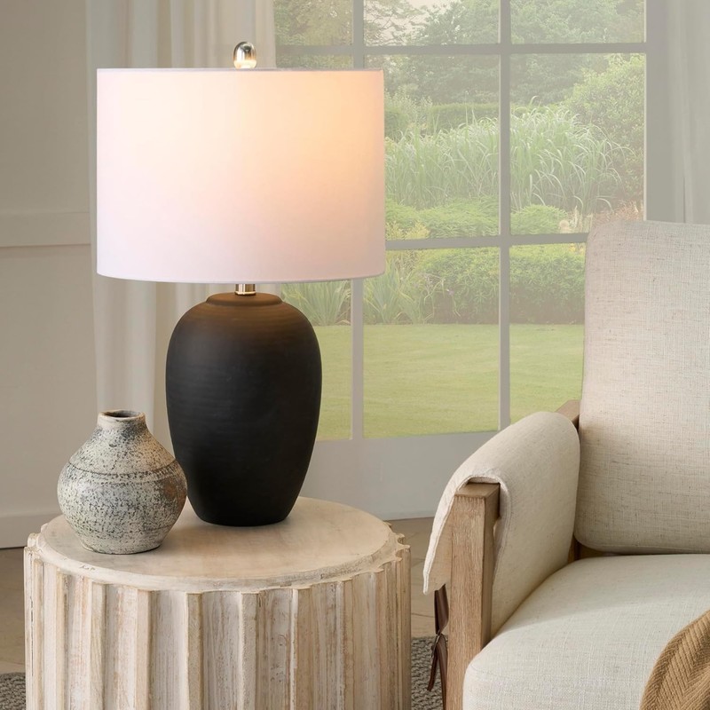 White Linen Drum 13x13x10in Lamp Replacement Shade gallery