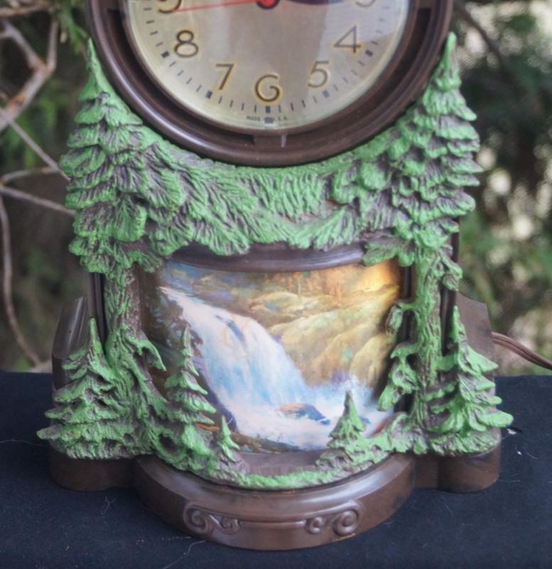 1960s Mastercrafters Animated Motion Walterfall #344 Novelty Clock - SEE VIDEO gallery