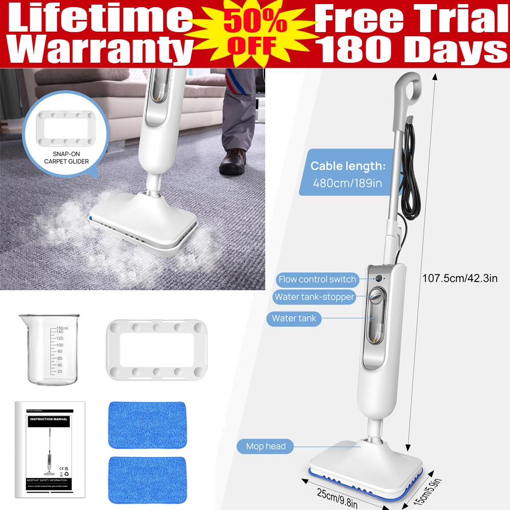 Steam Mop Upright Steam Cleaner Steam Multifunction 3500W Cleaner Steamer Floor gallery