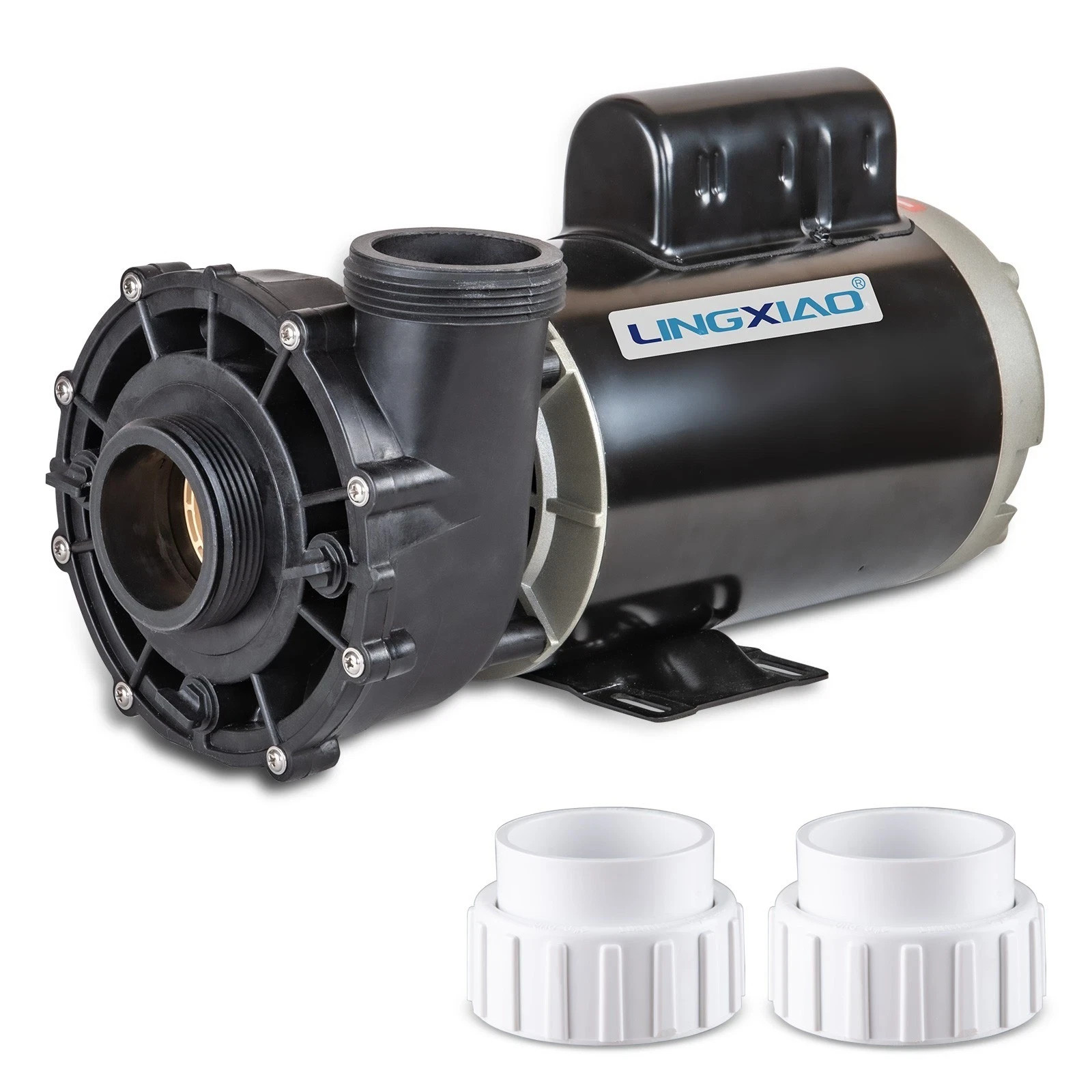 LINGXIAO SPA Pump, 4HP, 2 Speed, 56 Frame LX SPA Pumps Motor 220-240V, 2 in Port gallery