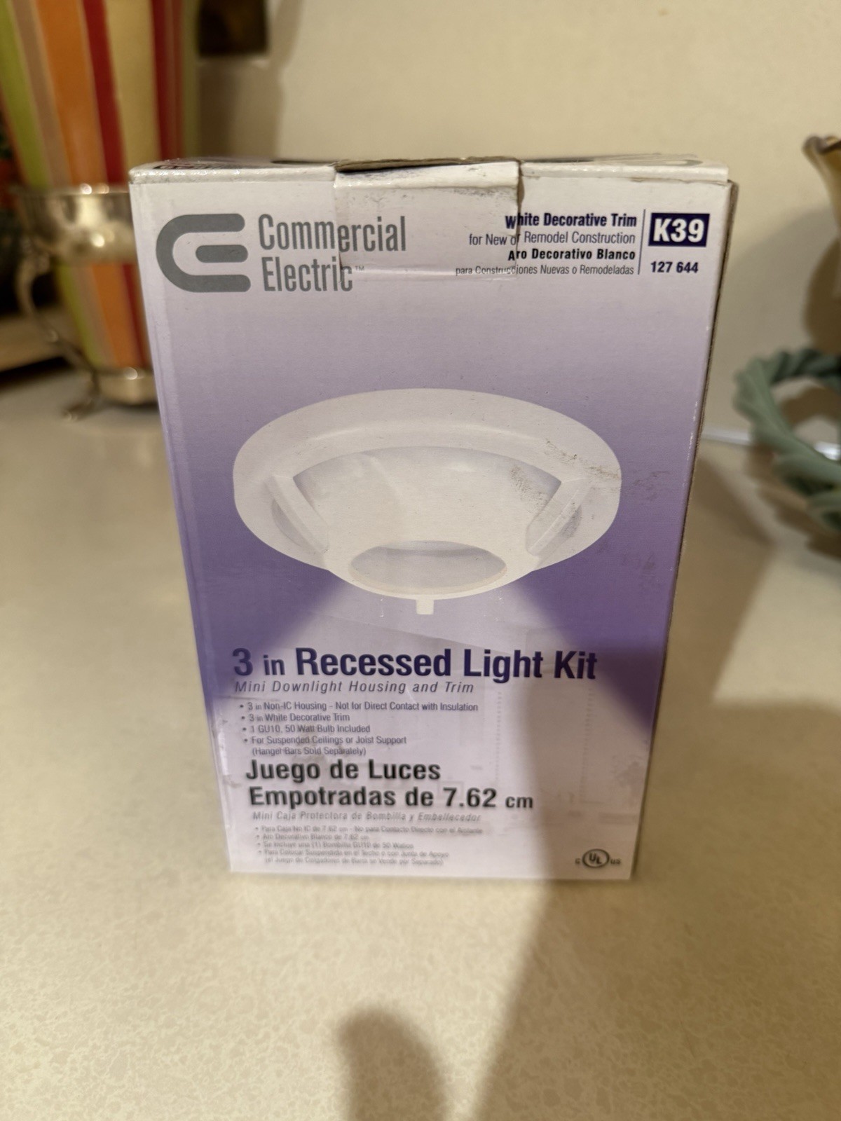Commercial Electric 3” Recessed Light Kit (Model K39) gu10 Bulb Included gallery