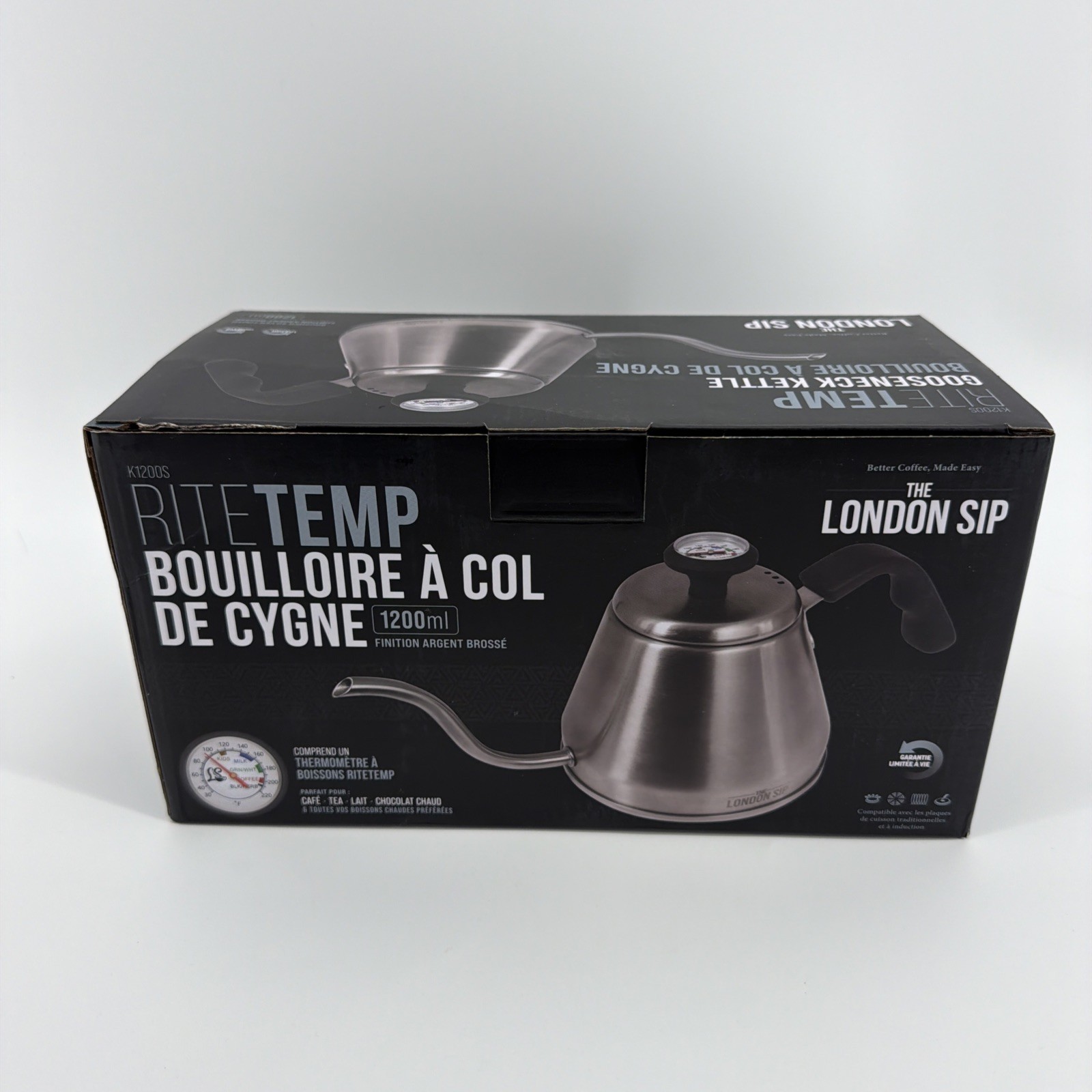 Escali RiteTemp Gooseneck Kettle with Thermometer gallery