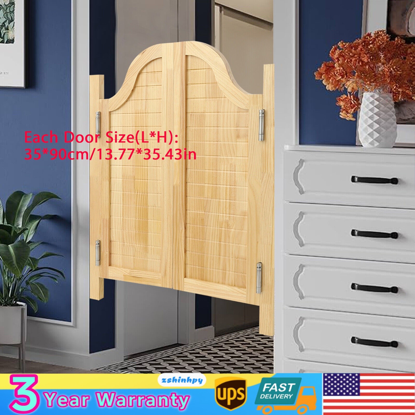 Log Color Modern Partition Door For Entrance Partition Swing Solid Wood Door gallery