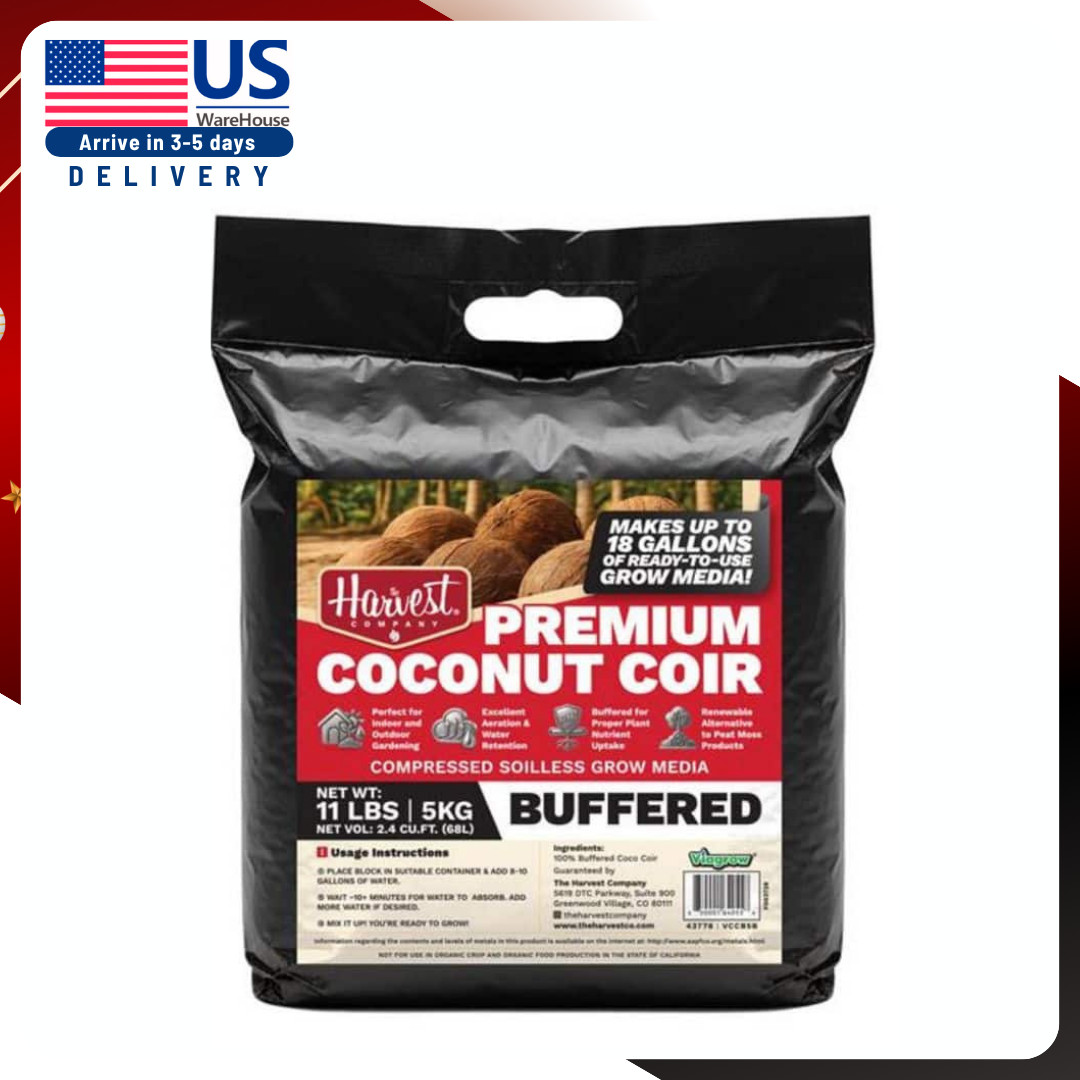 2 cu. ft. Coco Coir Compressed Premium Plant Growing Media 5 kg./11 lbs./72 Qt. gallery