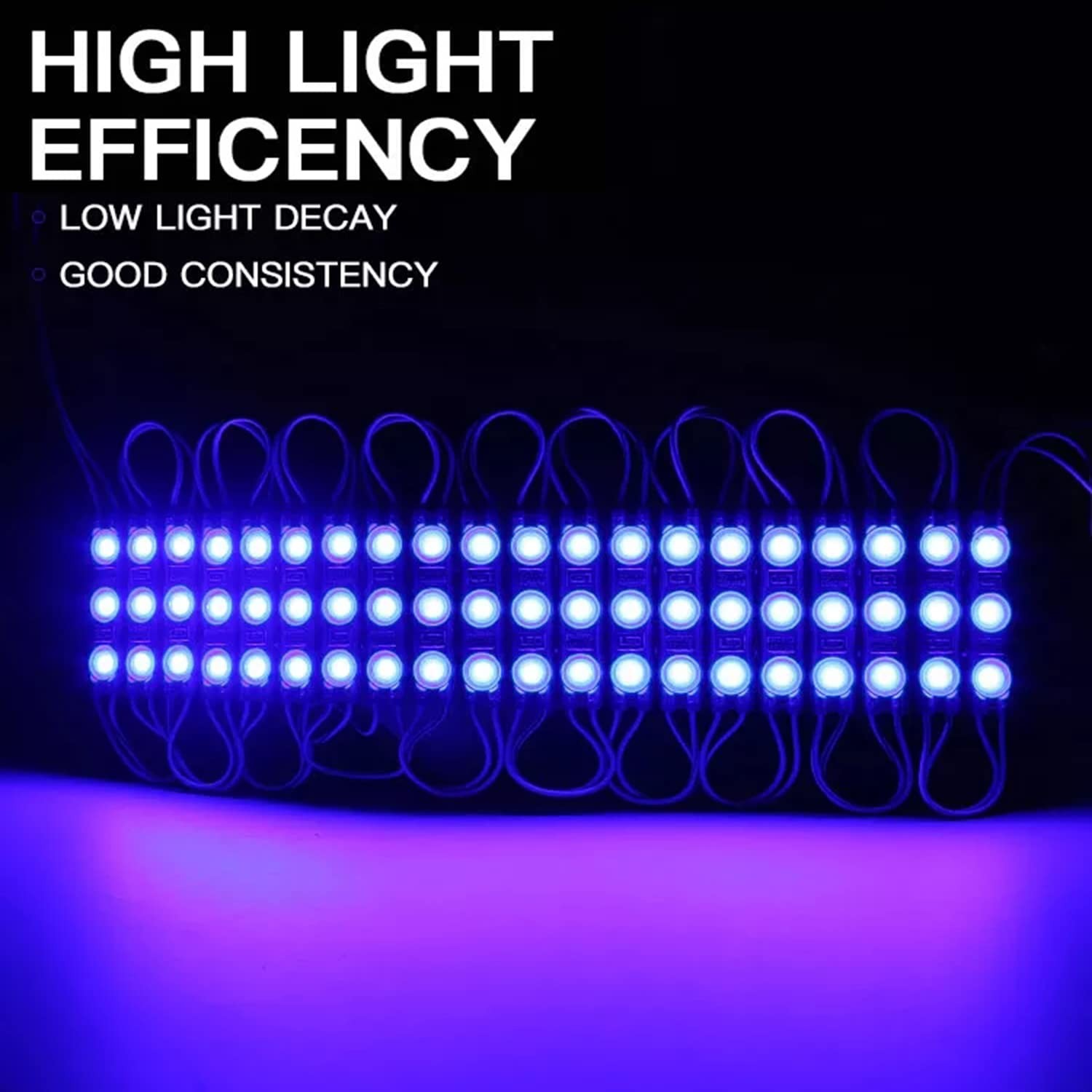 Storefront Lights 100PCS LED Module Blue Light for Signs 1.2W 12V DC 2835 SMD... gallery