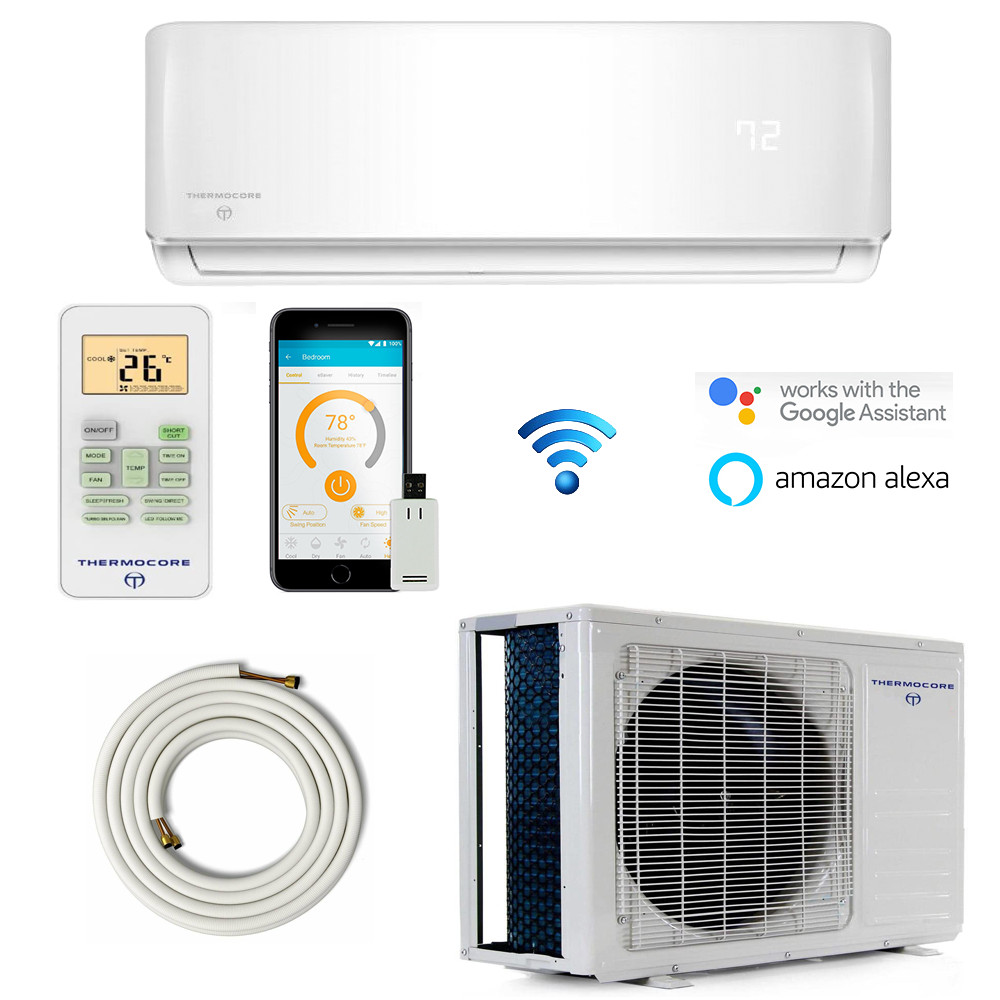 25 SEER 9000 BTU Ductless AC Mini Split Air Conditioner Hyper Heat Pump : 220v gallery