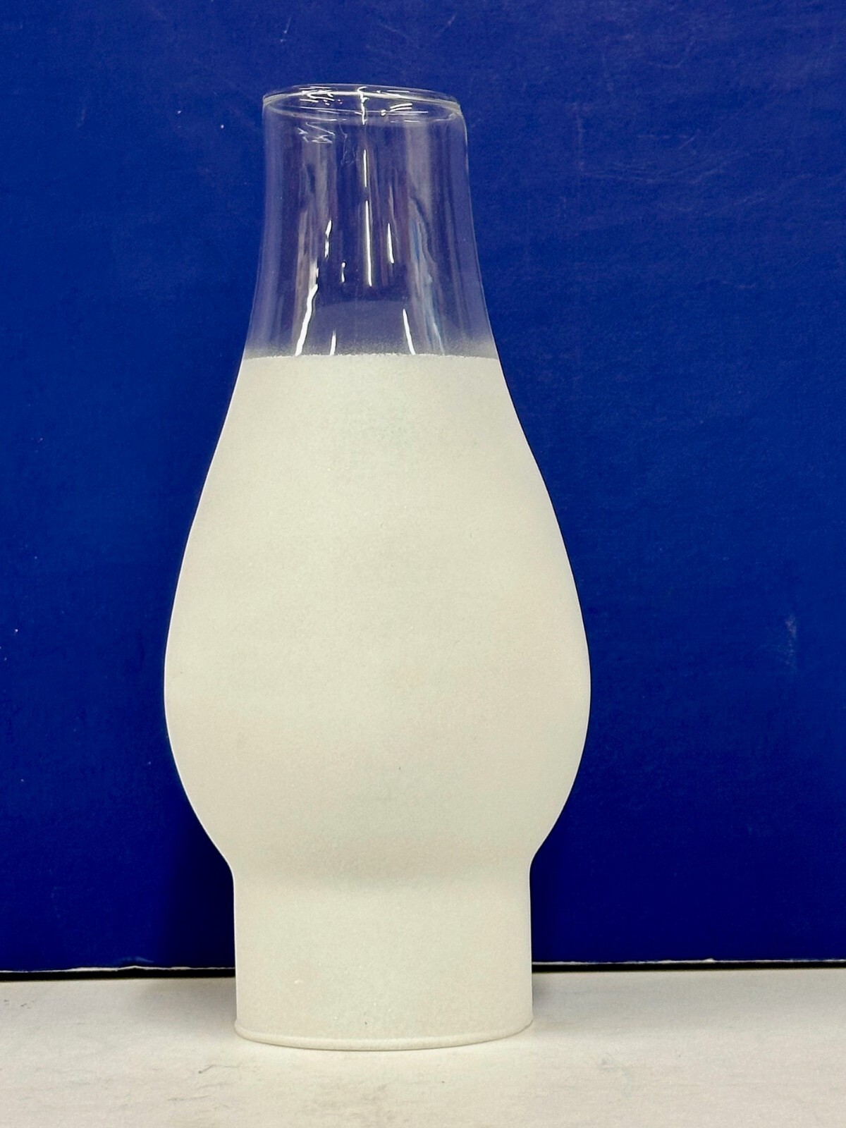 7.75" x 2.5" Fitter GLASS Replacement Frosted CHIMNEY Shade CORNING NEW 845302 gallery