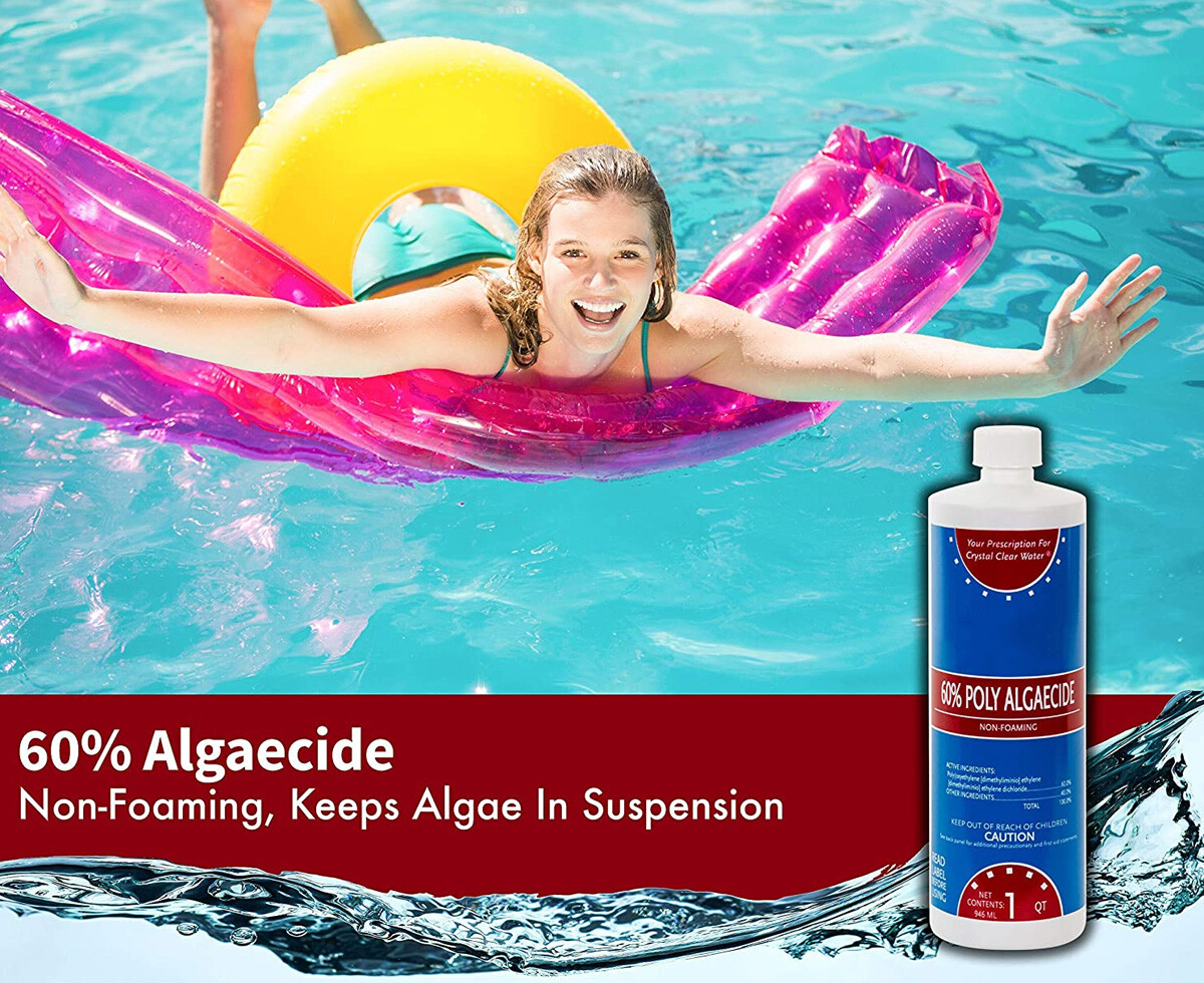 Algaecide 60 Plus Prevent Algae Swimming Pool Chemical - 32 oz (Choose Quantity) gallery
