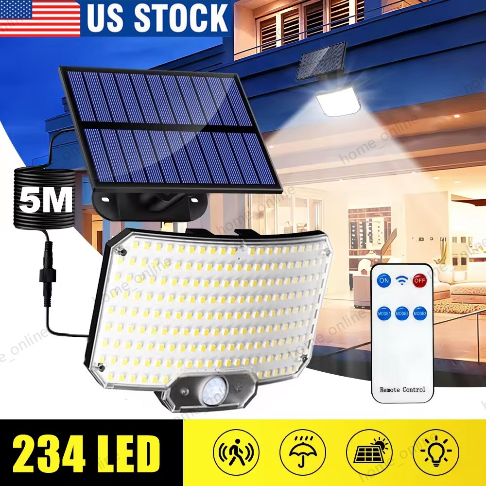 9900000lm LED Solar Street Light Security Flood Lamp Motion Sensor Outdoor Wall gallery