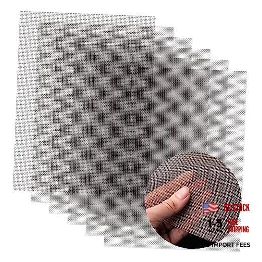 6 Pack 6x8 Inch Wire Mesh, 20 Mesh Stainless 6"x8" 6 pack (20Mesh-Plain-Weave) gallery