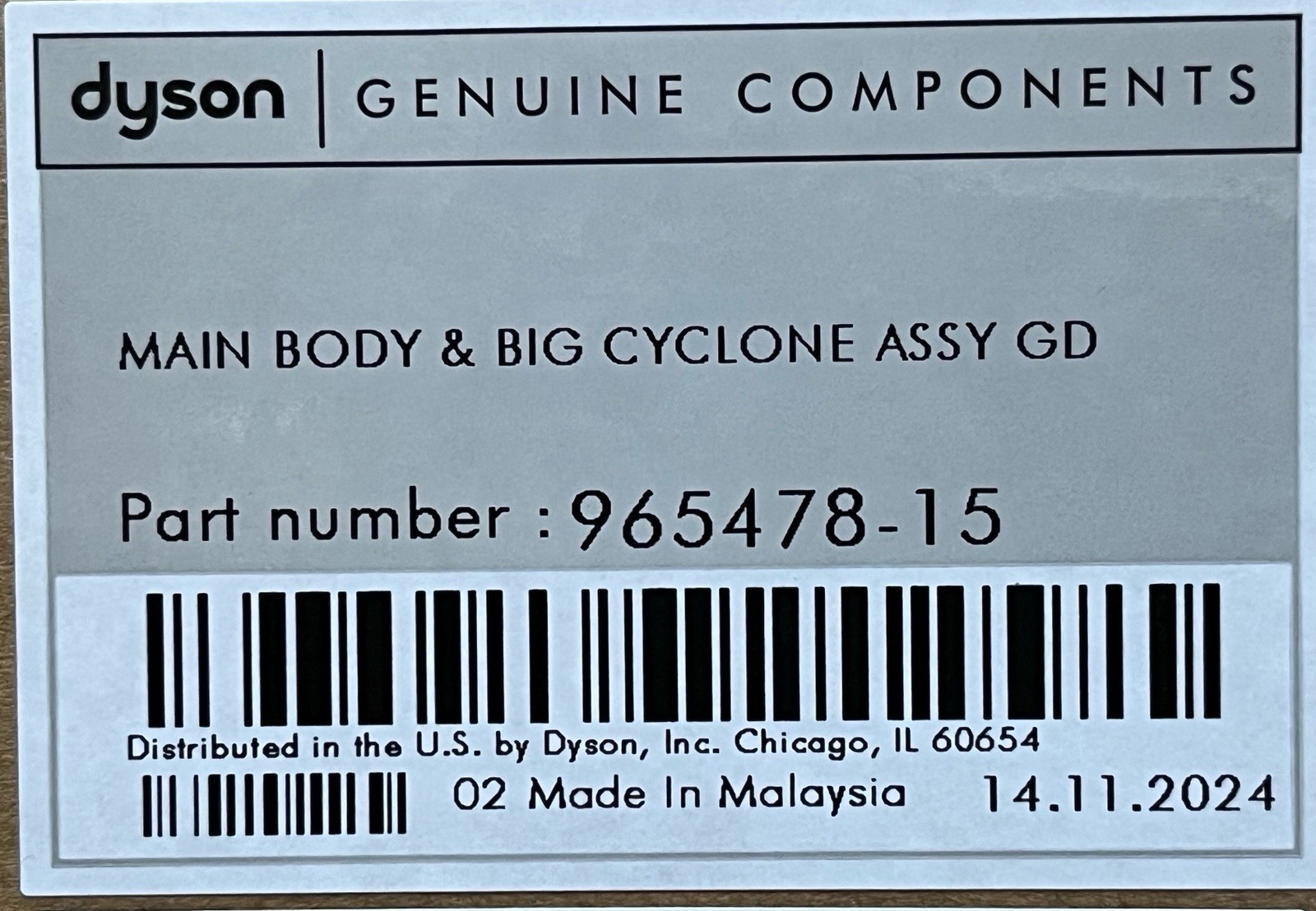 Dyson V15 Absolute Vacuum Main Body Motor & Cyclone Gold Genuine OEM New In Box! gallery