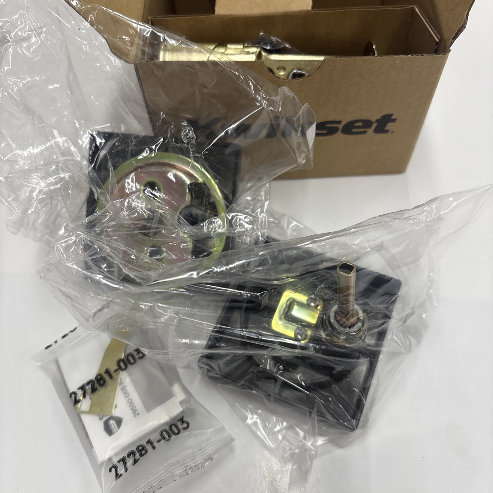 Kwikset Downtown Modern Smartkey Matte Black Square Contemporary Deadbolt Lock gallery