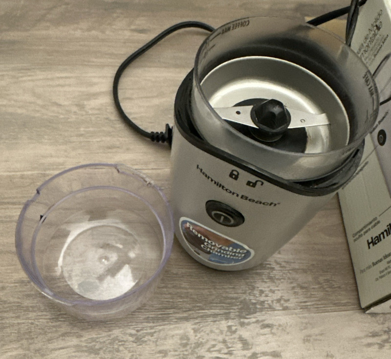 Hamilton Beach Electric Coffee Grinder 12 Cups Silver Burr Mill Fresh Brew gallery