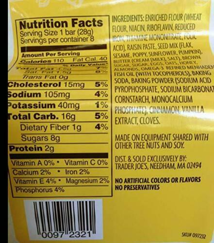 2 Packs Trader Joe's Five Seed Almond Bars 8 oz Each Pack gallery