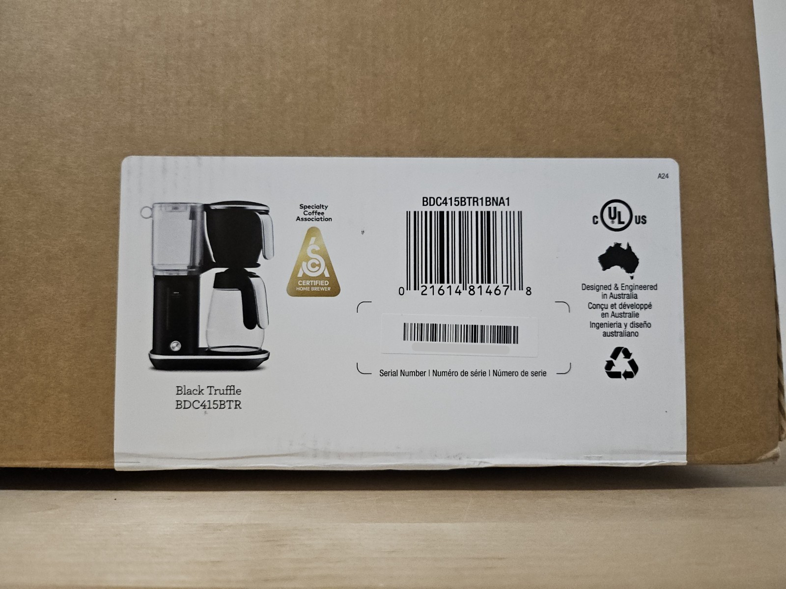 Breville Luxe Drip Coffee Machine Glass Carafe BDC415BTR - Black Truffle - New gallery
