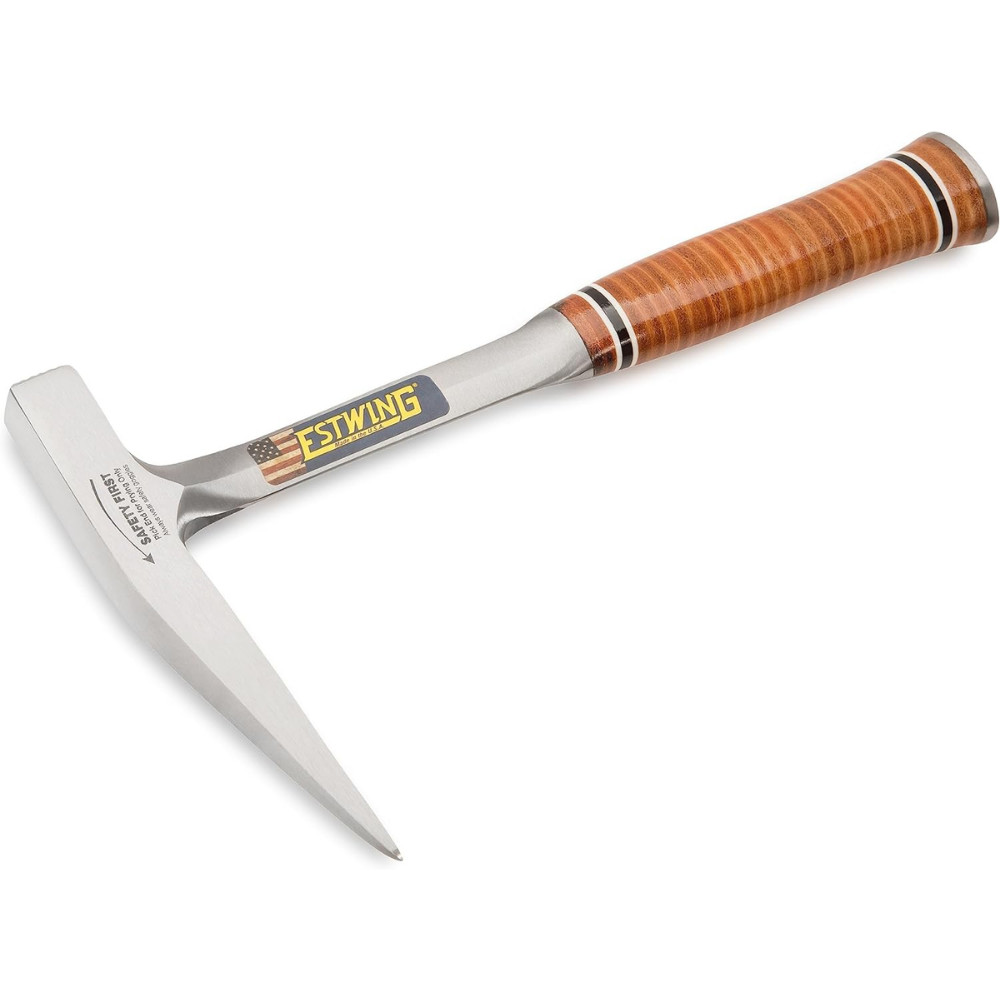 ESTWING Rock Pick 13 oz. Geological Hammer w/ Smooth Face & Genuine Leather Grip gallery
