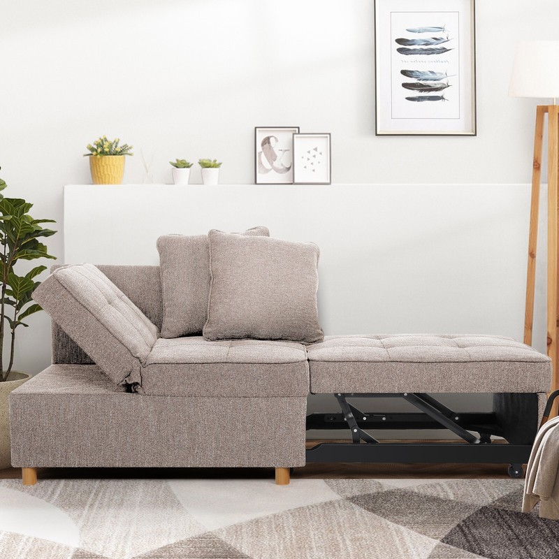 Folding Ottoman Sofa Bed, Convertible Chair 4-in-1 Multi Function Sleeper Sofa🔥 gallery