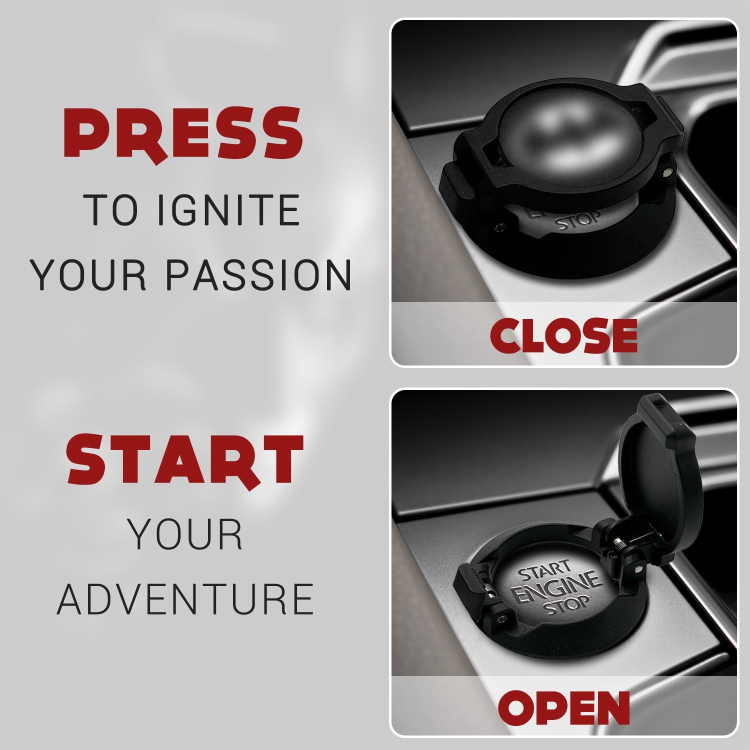 Car Push Engine Start Button Cover, Touch Button Protector Cover gallery
