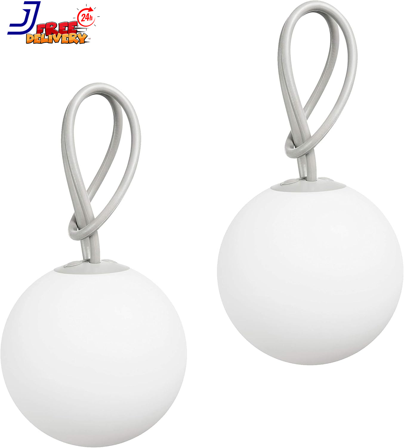 BOL-LTGRY-2PK Bolleke 2 Pack Hanging Lamp Light Grey US ONLY gallery
