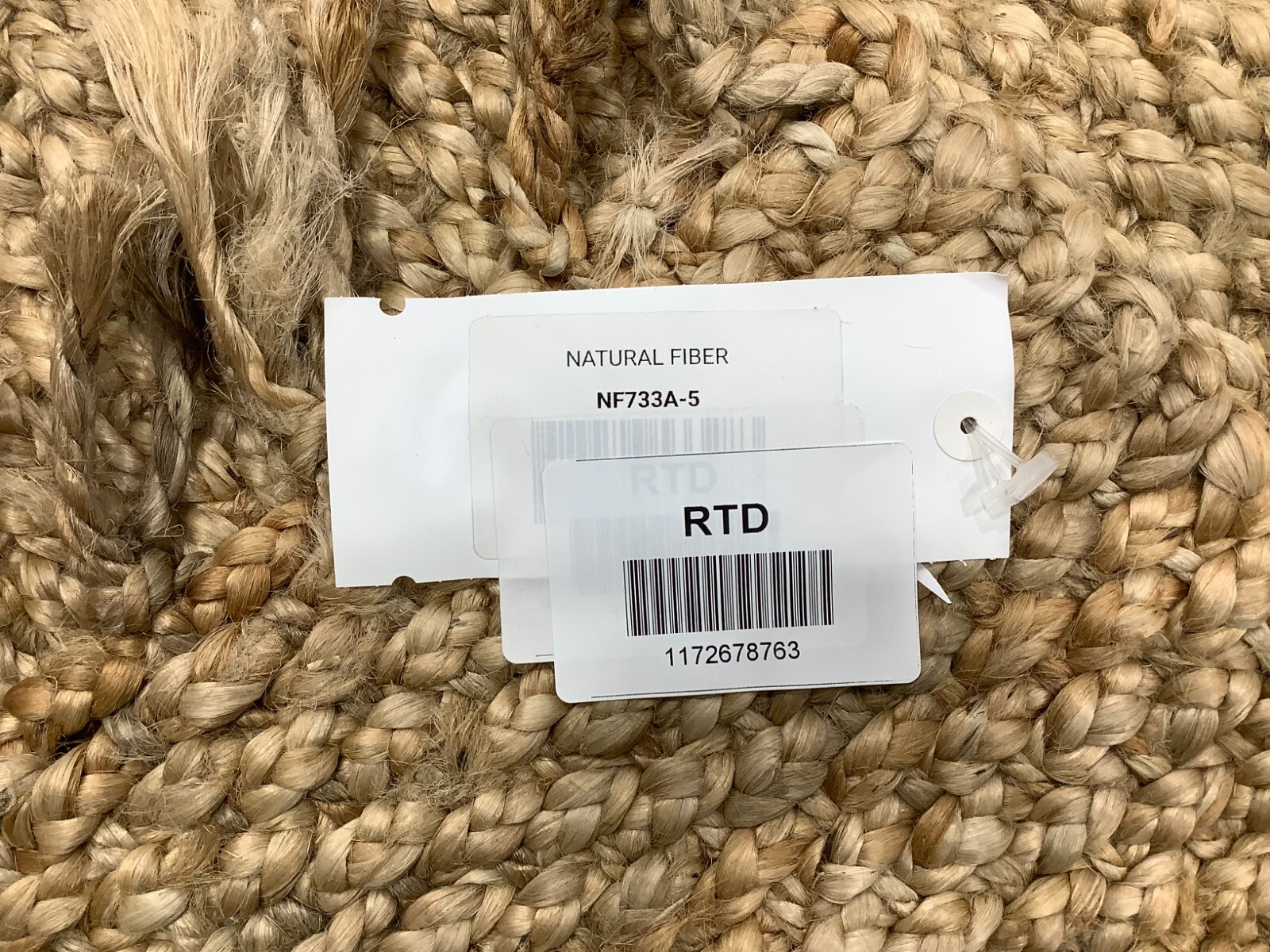 NATURAL 5'-0" x 8'-0" Broken Thread Rug, Reduced Price 1172678763 NF733A-5 gallery