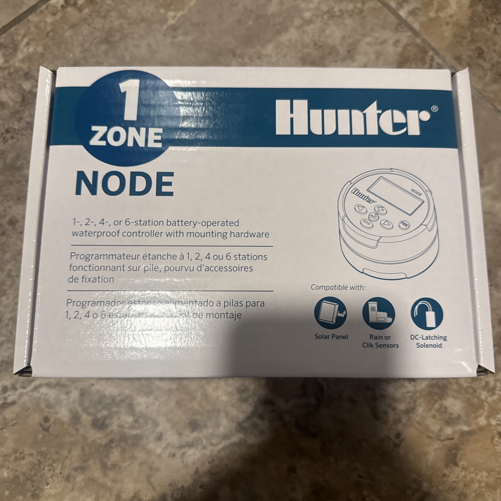 Hunter Node-100 1 Zone Battery Operated Controller 1 Station New | 3 Wire gallery