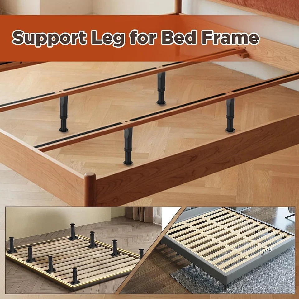 8 PCS Adjustable Height Bed Support Legs (5.1"-8.3") for King Queen Bed Slats... gallery