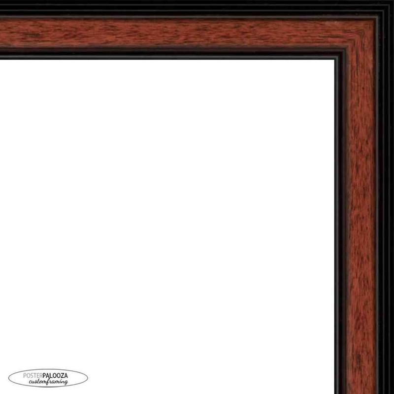 Square Simple Brown Picture Frame - UV Acrylic, Backing, Hanging Hardware gallery