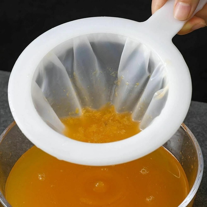 4Pcs Ultra-Fine Nylon Mesh Strainer Soy Milk Coffee Juice 100 Mesh Filter Spoon. gallery