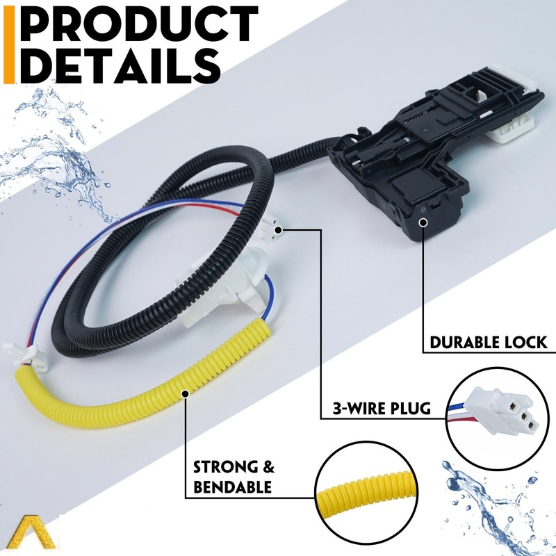 Lid Lock Switch Compatible with Whirlpool WTW4800BQ0 WTW4800BQ1 WET4027HW0 gallery