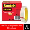 Scotch® Transparent Tape 600-2P34-72, 3/4 in x 2592 in (19 mm x 65,8 m)2 PK gallery