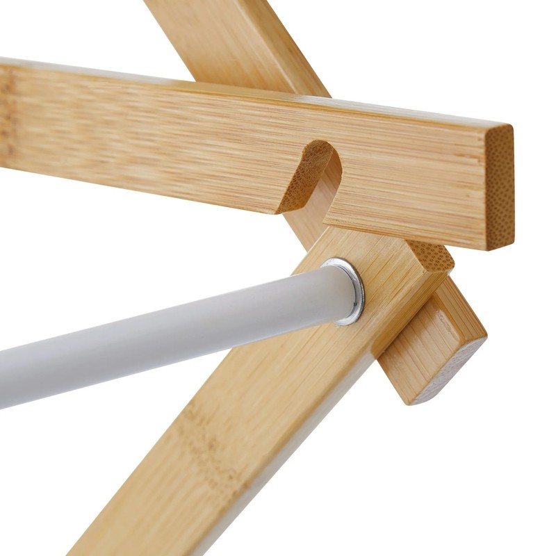 Space-Saving Collapsible Bamboo Laundry Clothes Drying Rack gallery