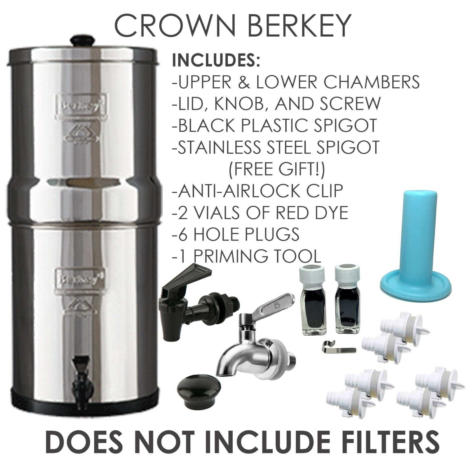 Crown Berkey Unit/Housing ONLY- Open Box (Filters NOT included PLEASE READ) gallery