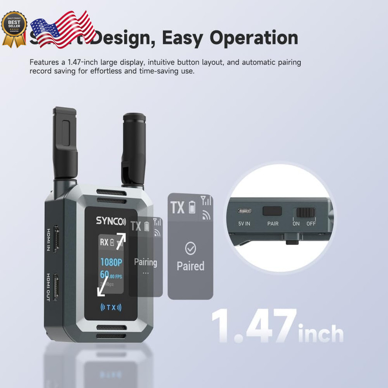 Synco Xvision Video Transmission System HD 300 Meters 1080P 60fps HDMI Transm gallery