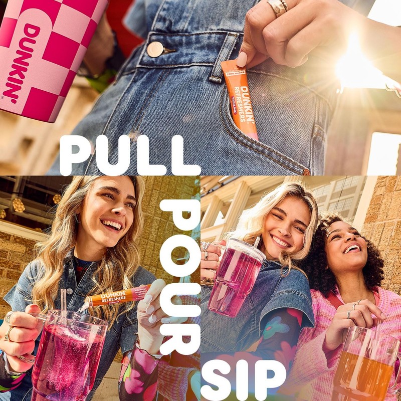 Dunkin’ Zero Sugar Refreshers Singles To Go! Powdered 0.09 Ounce (Pack of 40) gallery