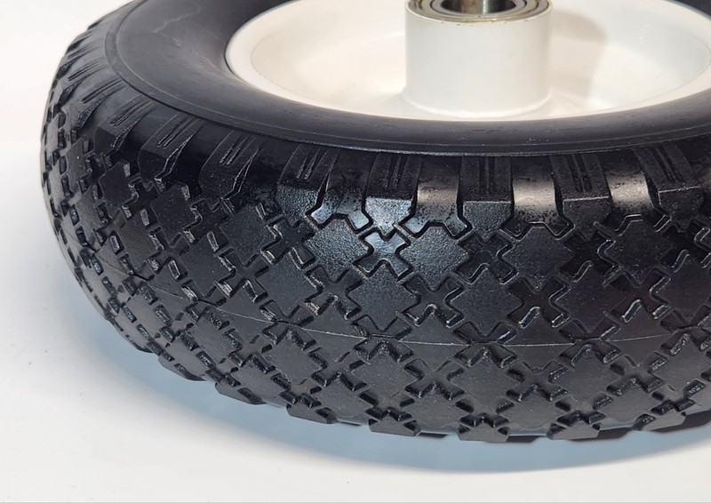12-Inch Flat Free Solid Polyurethane Tire for Trailers & Carts gallery