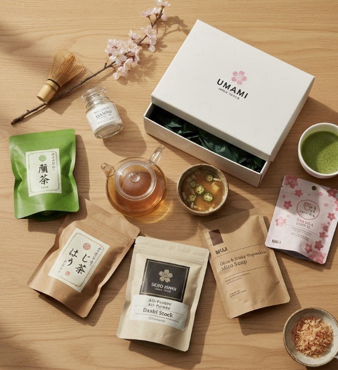 MUJI Japan Ultimate Wellness Box: 16 Servings Miso Soup, Sakura Tea & Matcha gallery