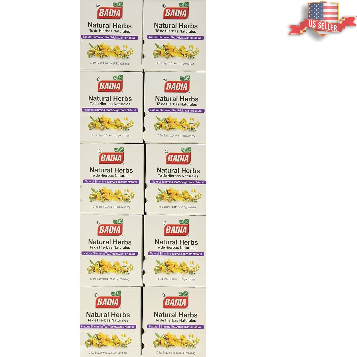 Refreshing 10-Count Natural Herb Tea Bags, 20 Box Pack - Slim & Detox Effects gallery