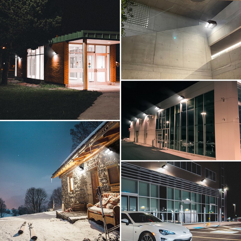 80W Rotatable LED Wall Pack light Adjustable IP65 Area Light Fixture 5000K gallery