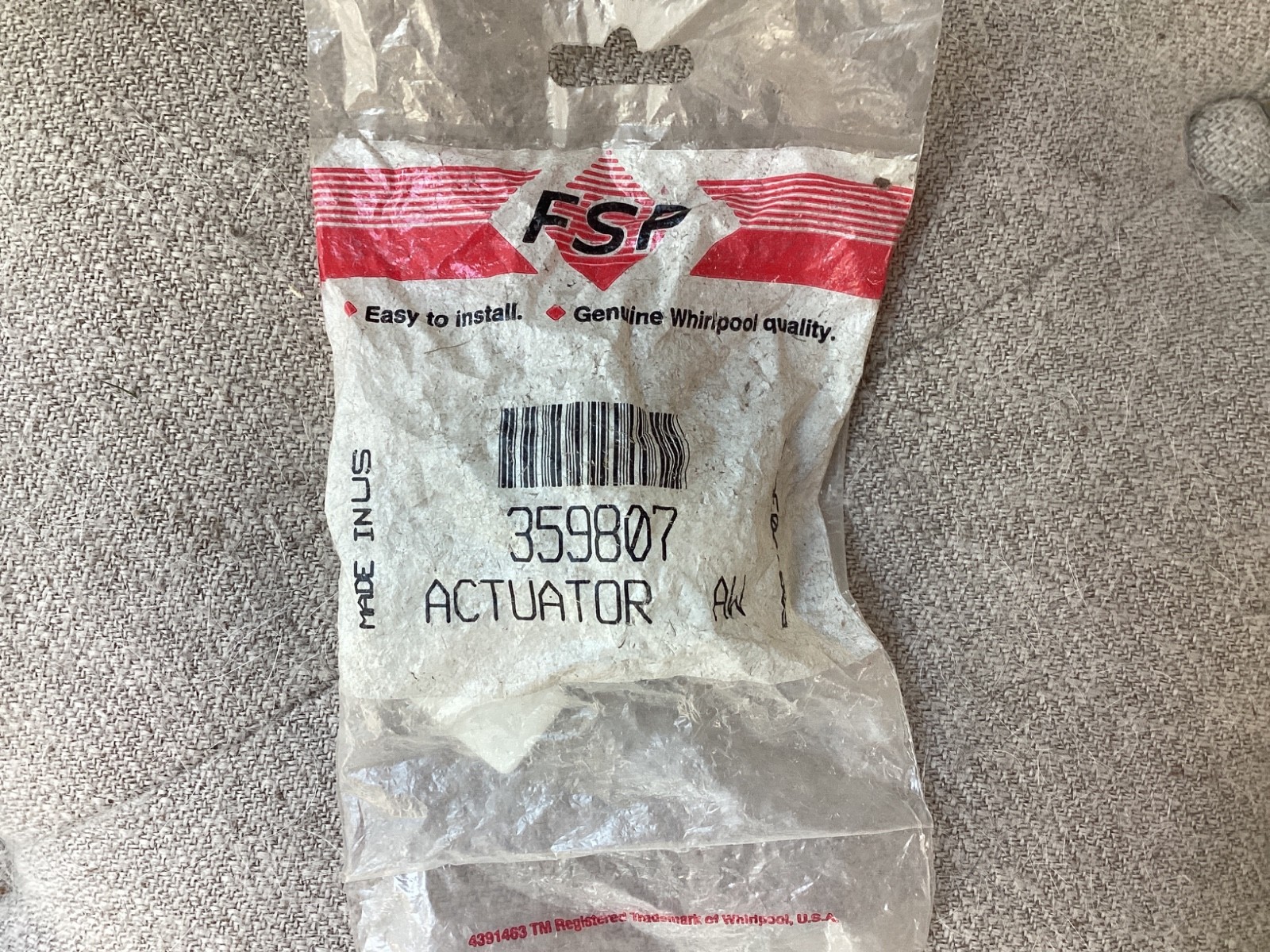 359807 Lid Switch Actuator -Whirlpool, Sears/Kenmore Top Load Washer- OEM-NEW gallery